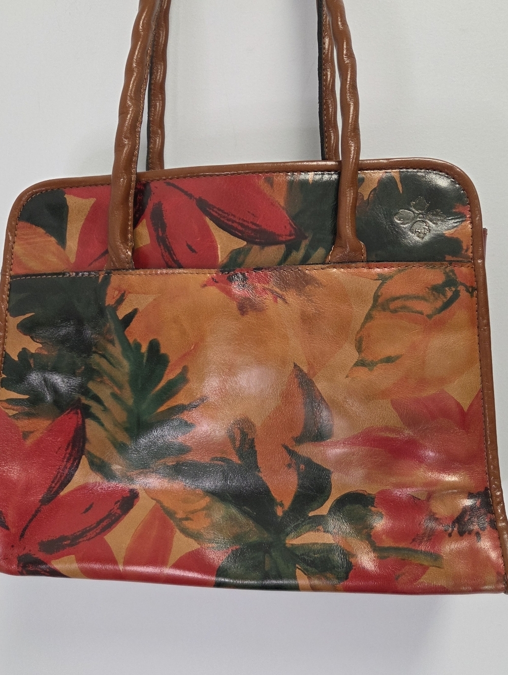 Patricia Nash Women's VARSI Leather Tote Perforated Floral Garden Bag - Picture 3 of 16